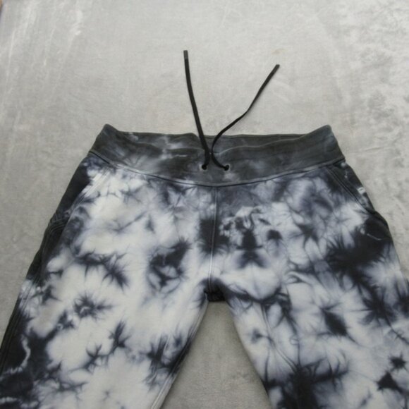 Lululemon Pants Womens 12 Gray White Tie Dye Drawstring Waist Down Jogger 33x27 - Picture 6 of 13